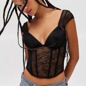 UO Out From Under Amour Lace Underwire Corset